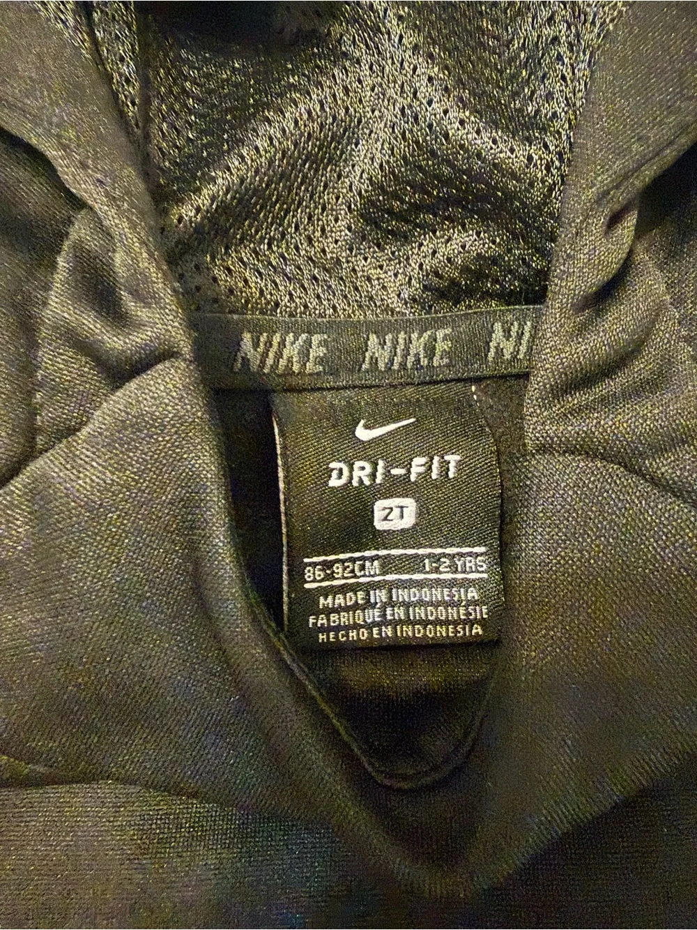 Nike Black Kids Hoodie with Orange Swoosh